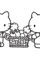 Coloring hello kitty, personaje, eroi, printese, descărcați și imprimați gratuit