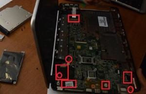 Разбор лаптоп 630 к.с., последвано от почистване от прах и подмяна thermopaste