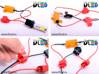 Rezistorul pentru semnalele de semnalizare LED cu mâinile