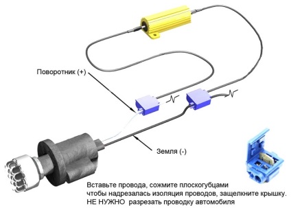 Rezistorul pentru semnalele de semnalizare LED cu mâinile