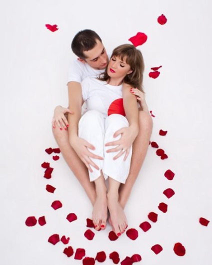 Fotografia romantica pentru ziua de Valentine (idei)