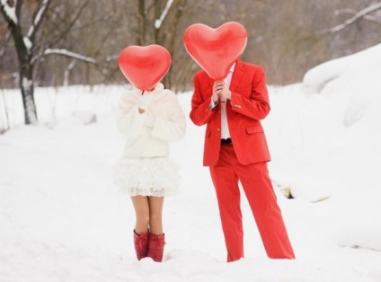 Fotografia romantica pentru ziua de Valentine (idei)