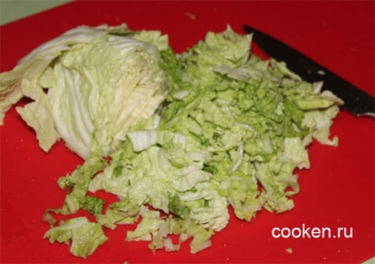 Cézár saláta csirkével egyszerűsített - recept fotóval