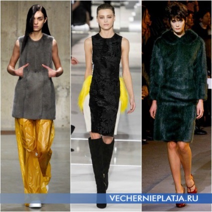 Cele mai luxoase rochii din blană toamna-iarna 2013-2014 (foto), rochii de seară