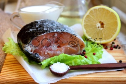 Somon cu cremă - rețetă pas cu pas cu feluri de mâncare foto, pește și fructe de mare
