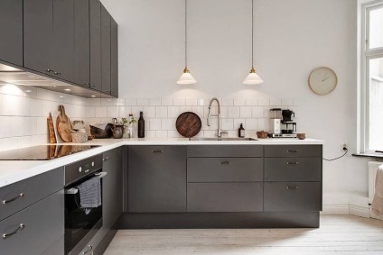 Bucătărie gri, așa cum arată în interior, fotografii, idei, combinație cu alte culori