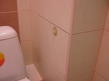Rejtett nyílás a WC-ben a saját kezével