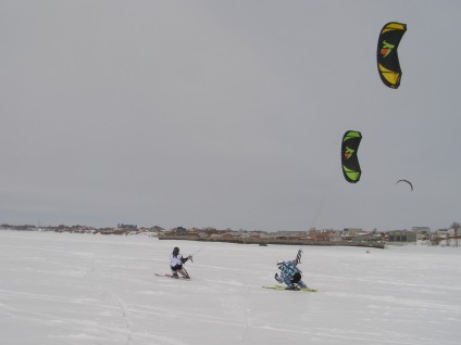 Съвети Зимни kiters, които използват инвалидни колички за надуваеми хвърчила