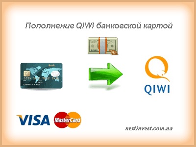 Crearea și completarea pungii qiwi (kiwi) prin card bancar