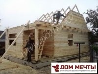 Construirea unei case 6 - 9 dintr-un bar cu mansardă în Domodedovo (fotografie), (moscow) dream house