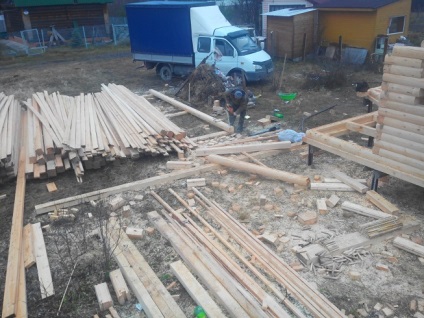 Строителство на дървени къщи по свиване