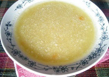 Soup-piure de la conopida cu pui cu pancreatita
