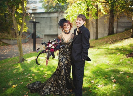 Rochii de nunta in stilul Halloween - fotografie