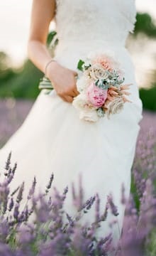 Buchet de nunta in stilul ideilor de design si fotografie din Provence