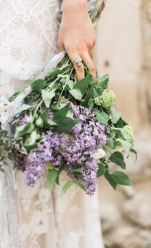 Buchet de nunta in stilul ideilor de design si fotografie din Provence