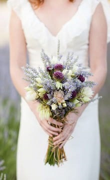 Buchet de nunta in stilul ideilor de design si fotografie din Provence