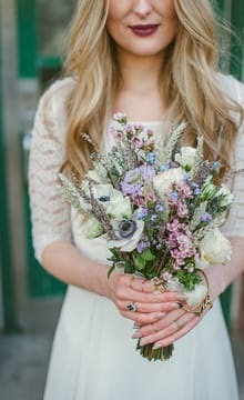 Buchet de nunta in stilul ideilor de design si fotografie din Provence