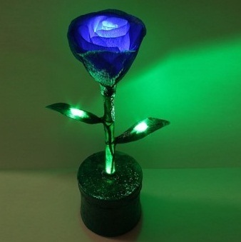 Fényes rózsa (éjszakai fény) - online áruház fényforrás