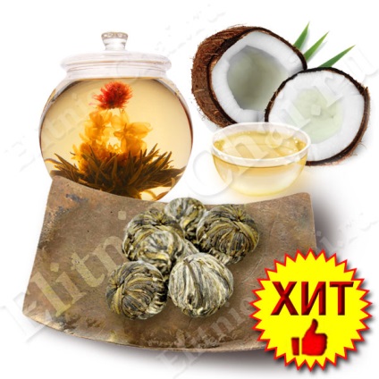 Összecsukható tea - csillogó tea-virág