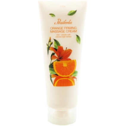 Тайський масажний антицелюлітний крем praileela orange firming massage cream 250 мл, тайська