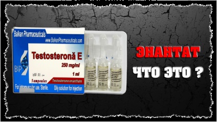 Testosteronul enantat - care este rata de enantat de testosteron