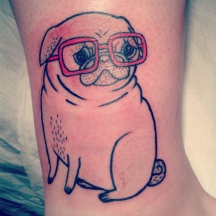 Top-12 leginkább aranyos tetoválás kutyákkal