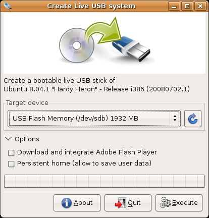 Instalarea ubuntu cu o unitate flash USB