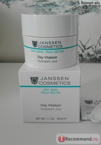 Cremă de zi hidratantă zi vitalizer crema spf-6 - «janssen! Cremă de zi pentru piele uscată »,