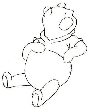 Winnie the Pooch rajzoljon egy medvei kölyöket a szakaszokban - hogyan rajzolj egy bolyhos rajzot