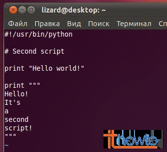 Ieșirea șirurilor în Python