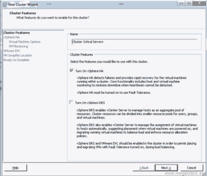 Vmware cluster, cum să creați și să activați ha de la virtualcenter