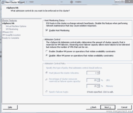 Vmware cluster, cum să creați și să activați ha de la virtualcenter