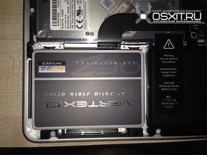 Înlocuirea hdd-ului cu un hard disk SSD în macbook pro 13 - descriere completă a instalării