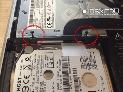 Înlocuirea hdd-ului cu un hard disk SSD în macbook pro 13 - descriere completă a instalării