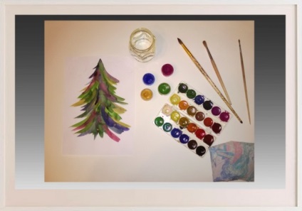 Lecții cu copii mici desenează un pom de Crăciun, simplu și frumos