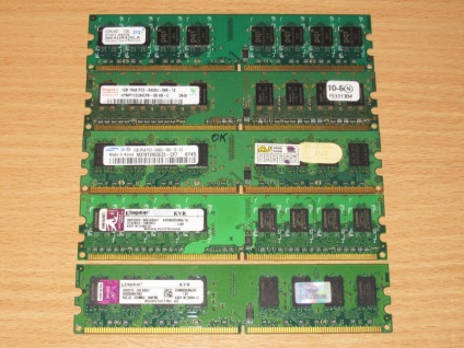 2Gb ddr2 kingston kvr800d2n6 vagy egy másik memóriamodul kis felülete