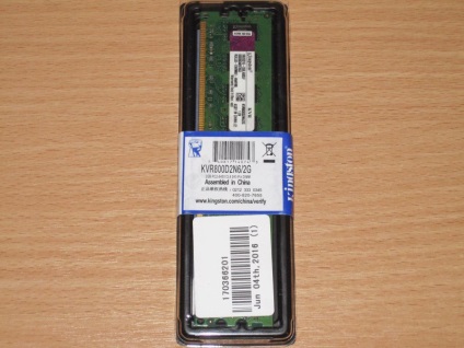 2Gb ddr2 kingston kvr800d2n6 vagy egy másik memóriamodul kis felülete