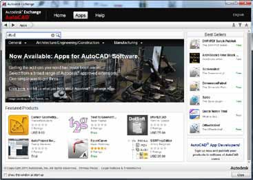 Schimbul de aplicații Autodesk pentru schimbul de aplicații - stocare de aplicații în rețea pentru autocad