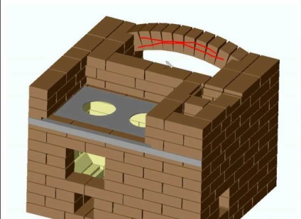 Kerti grill téglából saját kezű rajzokkal és fényképes turn-by-turn utasítással