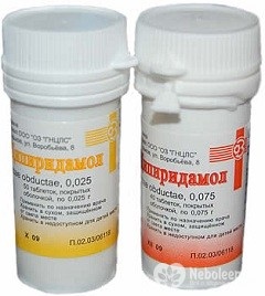 Dipiridamol - instrucțiuni de utilizare, indicații, doze, analogi