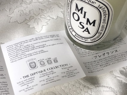 Diptyque mimosa scented candle - mirosul primelor recenzii