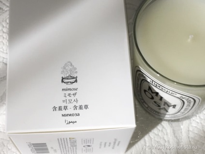 Diptyque mimosa scented candle - mirosul primelor recenzii