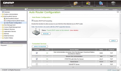 Accesul la sistemul nas de la qnap prin Internet folosind serviciul mycloudnas, qnap by