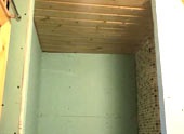 Cabină de duș din carton de gips cu fotografie proprie