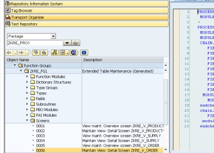 Fibed - ня maintenance view (ракурсу) в sap