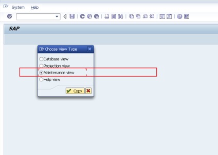 Fibed - ня maintenance view (ракурсу) в sap