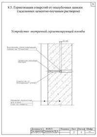 Etanșarea găurilor tehnologice, servicii de etanșare ermetică a găurilor tehnologice, sistem 