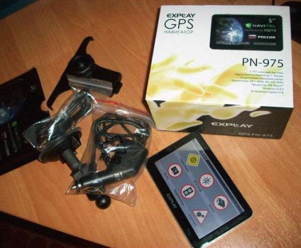 Gps-navigator expediază pn-975 specificații, fotografii și recenzii