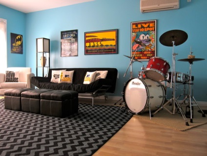 Ideile de reamenajare fac o cameră de muzică în apartament