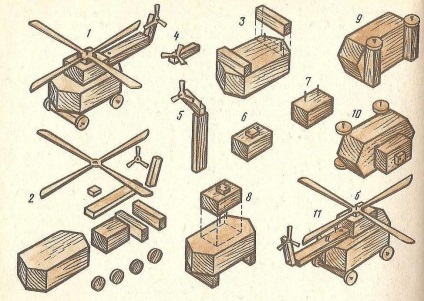 Elicopter de jucărie, făcând - fișierele mele - jucării din lemn - jucării și obiecte de artizanat de către propriile mele mâini